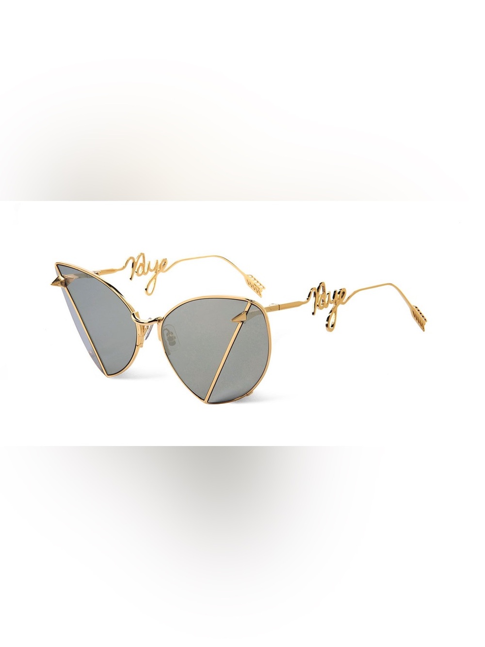 GENTLE MONSTER Gold Frame Sunglasses with Gray Lenses - Picture 3 of 4